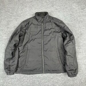 FreeTech Jacket Mens Large Black Insulated Full Zip Puffer Winter Coat
